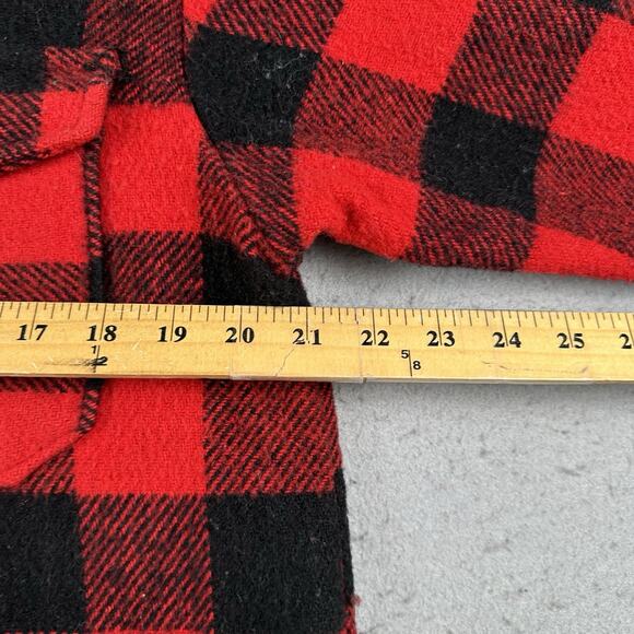 Vintage Codet Jacket Men’s Medium Buffalo Plaid Red Black Wool Hunting - Picture 11 of 16